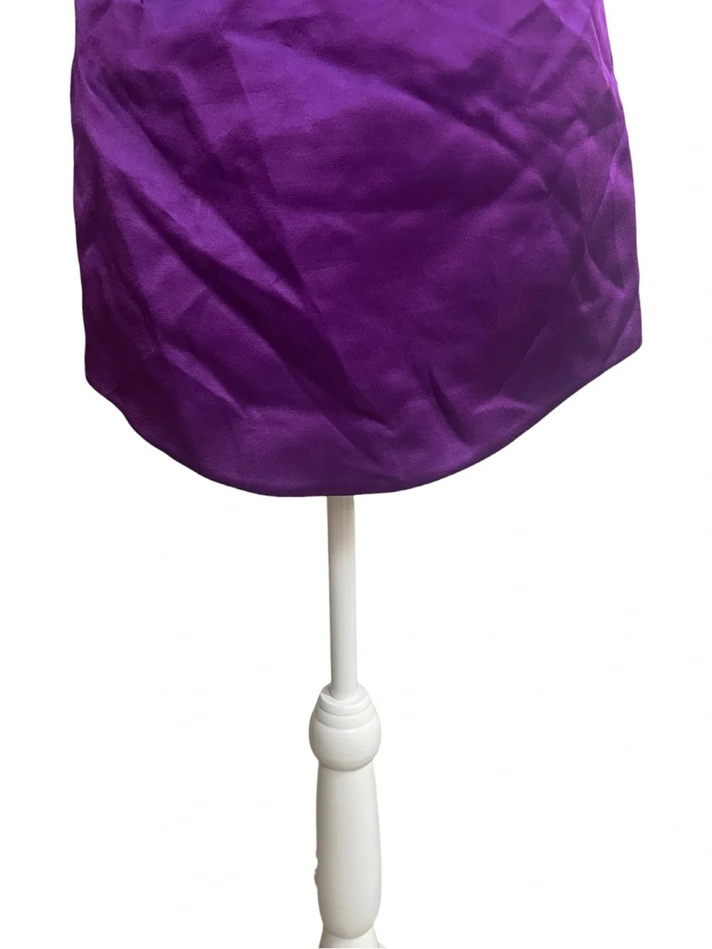 Zara Satin Effect Hi-Rise Mini Skirt Purple